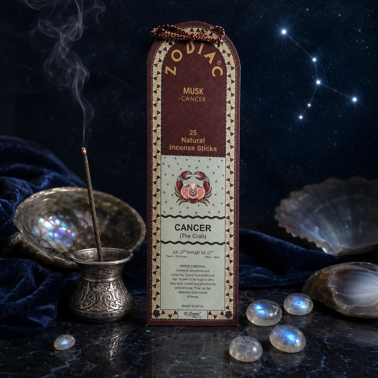 Song of India Cancer Musk Zodiac Incense Sticks – 25g