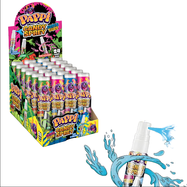 Pappi Candy Sour Spray 24pcs