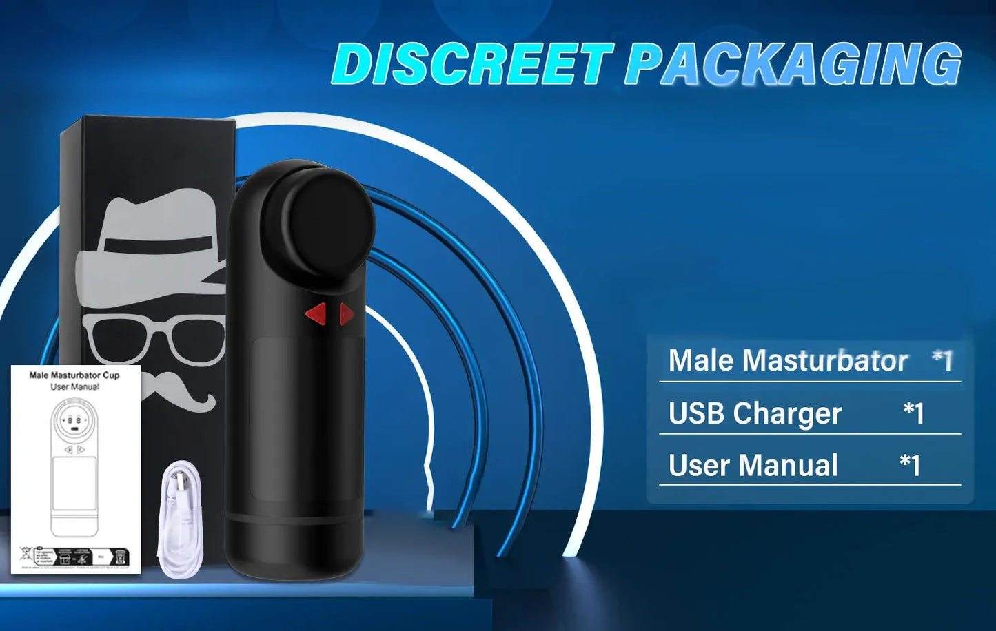 Premium Automatic Male Masturbator - 3 Modes