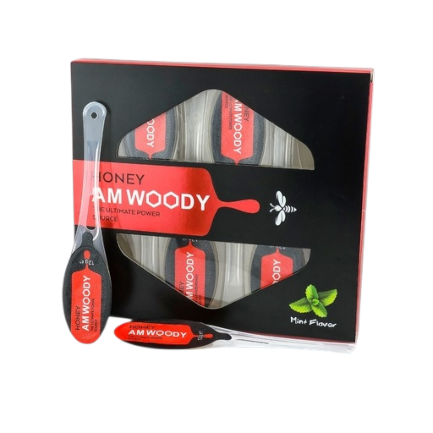 AM Woody Mint Spoon Honey 6ct | Item No.: 4022