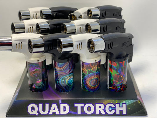 Techno 4 Torch Assorted Design 2ct