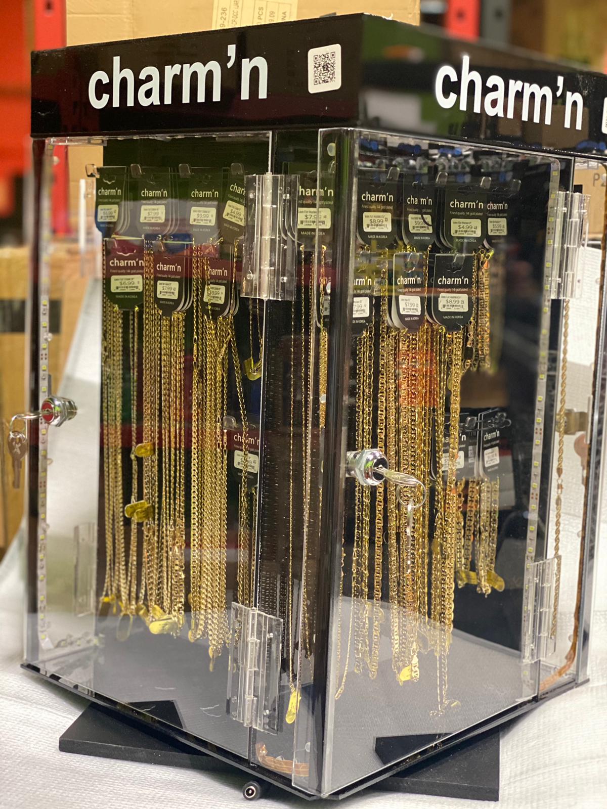 Charmin' chain premium display 14 carat gold plated 120ct. #2171