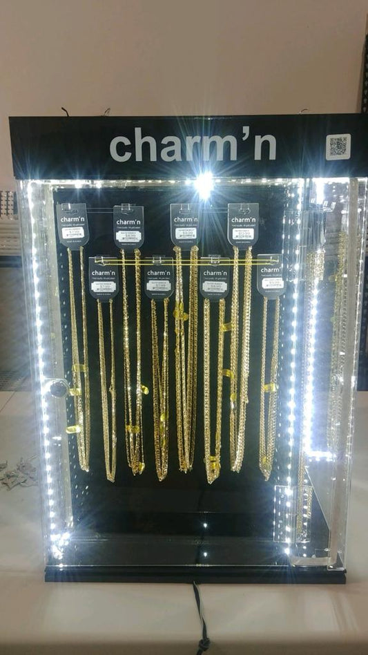 Charmin' chain premium display 14 carat gold plated 120ct. #2171