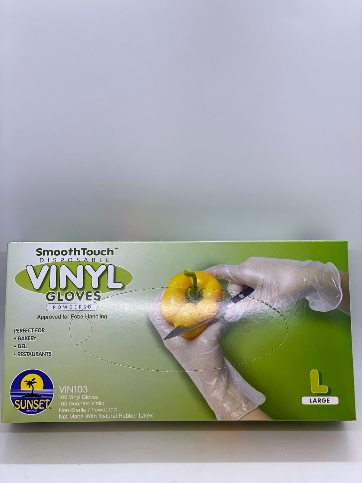 Disposable Vinyl Gloves (Powdered) 100 ct. #1937