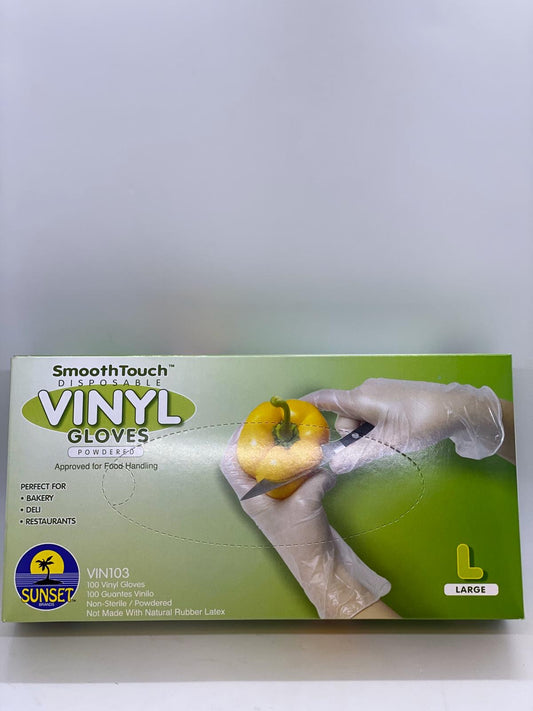 Disposable Vinyl Gloves (Powdered) 100 ct. #1937