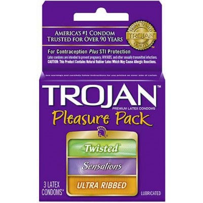 Trojan Pleasure Pack (3ct*6packs)18 total #239