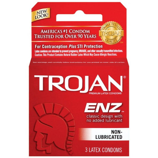 Trojan ENZ (non lubricant) (3ct*6packs)18 total. #245
