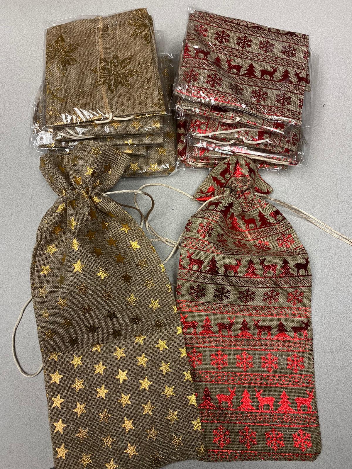 Wine Champagne Bag with Draw String 2 ct
