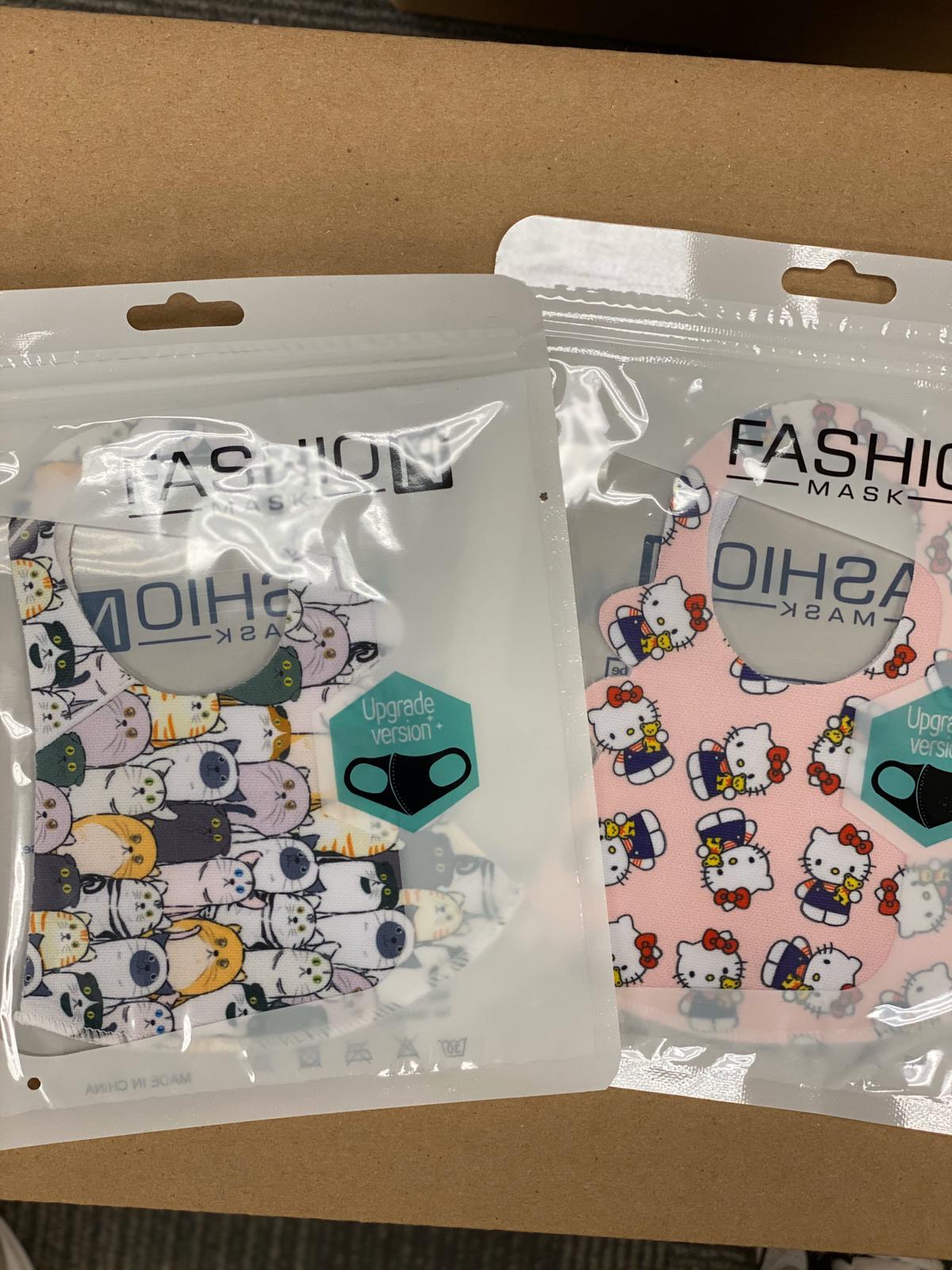 Washable Fashion Face Mask for Children & Adults 10ct