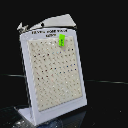Nose studs surgical steel 120ct