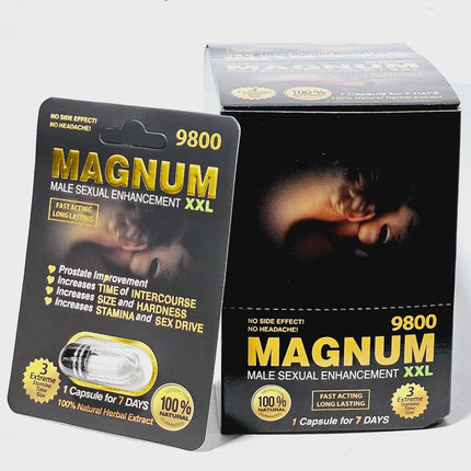 Magnum Black XXL 9800 Male Enhancement  | Item No.: 157