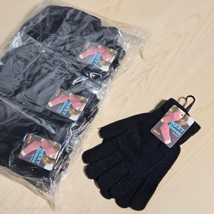 Next Black Winter Gloves (1 Size) 12ct