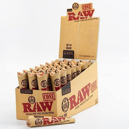 Raw Cone 6pk 1 1/4 32ct