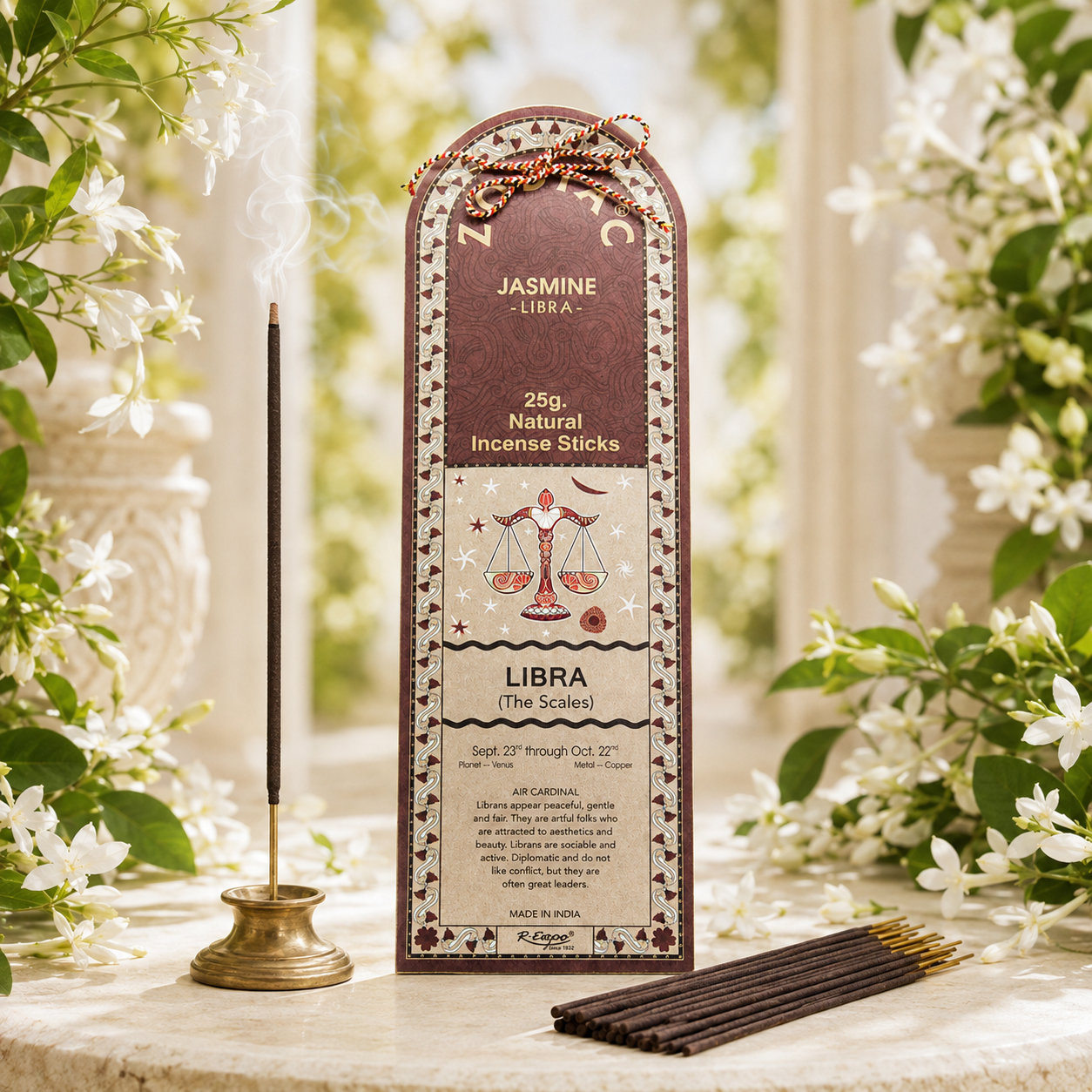 Song of India Libra Jasmine Zodiac Incense Sticks – 25g