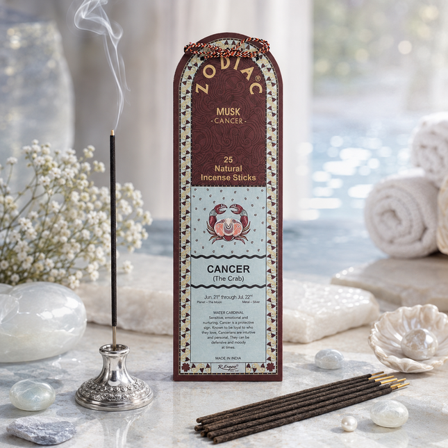 Cancer Musk Zodiac Incense Sticks – 25g, 25 Sticks