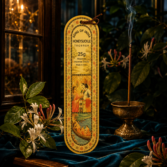 Song of India Honeysuckle Incense Sticks 25g – Sweet Floral Fragrance