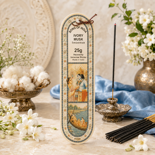 Title: Song of India Ivory Musk Incense Sticks 25g – Soft Warm Fragrance