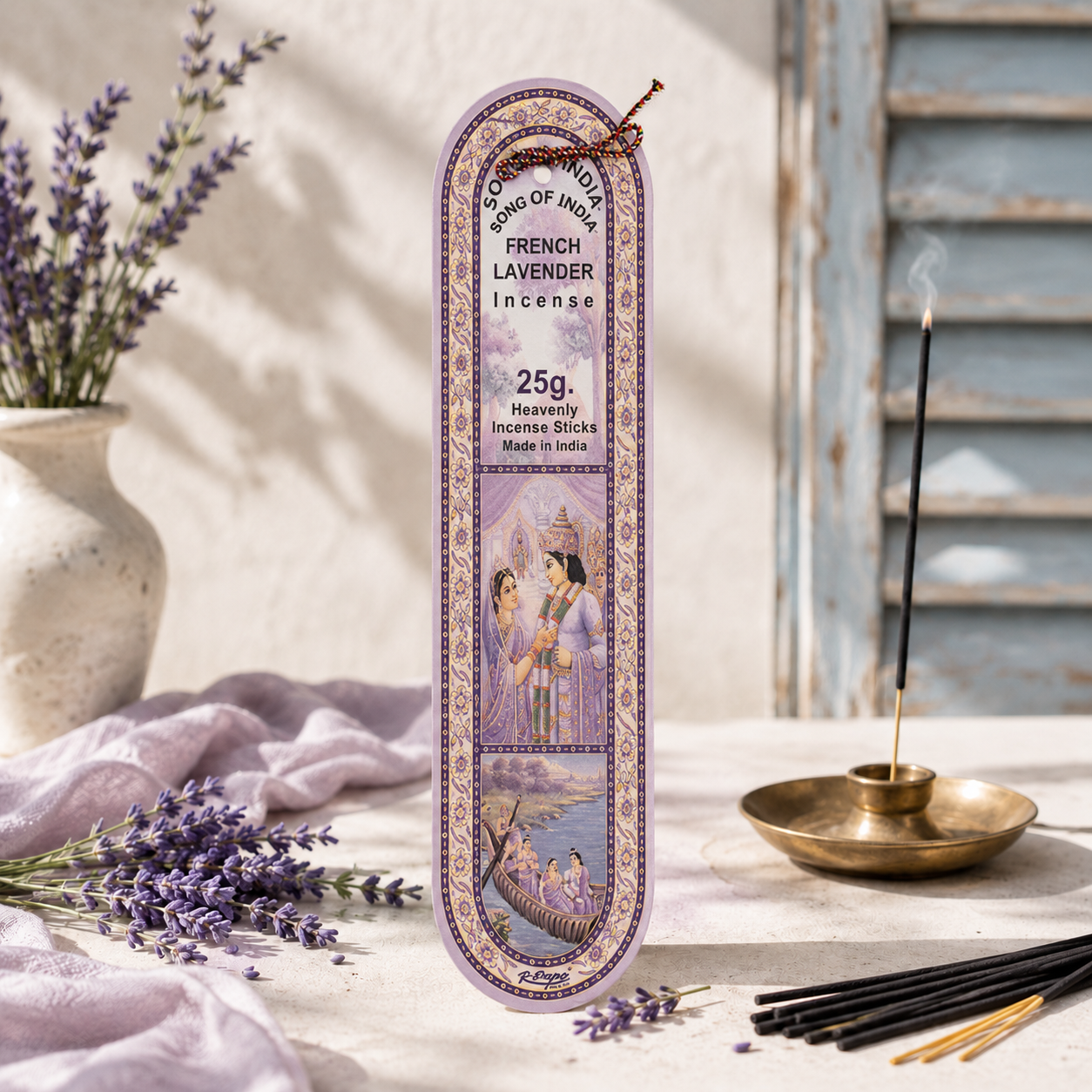Song of India French Lavender Incense Sticks 25g – Classic Floral Scent