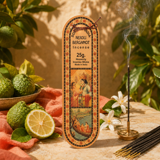 Song of India Neroli Bergamot Incense Sticks 25g – Citrus Floral Fragrance