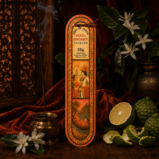 Song of India Neroli Bergamot Incense Sticks 25g – Citrus Floral Fragrance