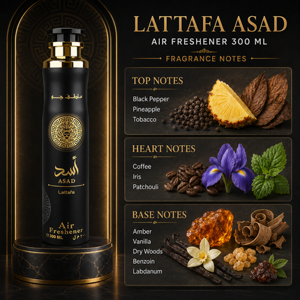 Lattafa 24 Carat Pure Gold Air Freshener – 300 ml