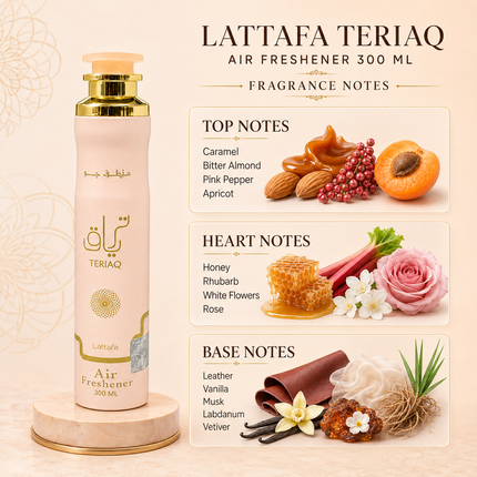 Lattafa Teriaq Air Freshener Spray – 300 ml