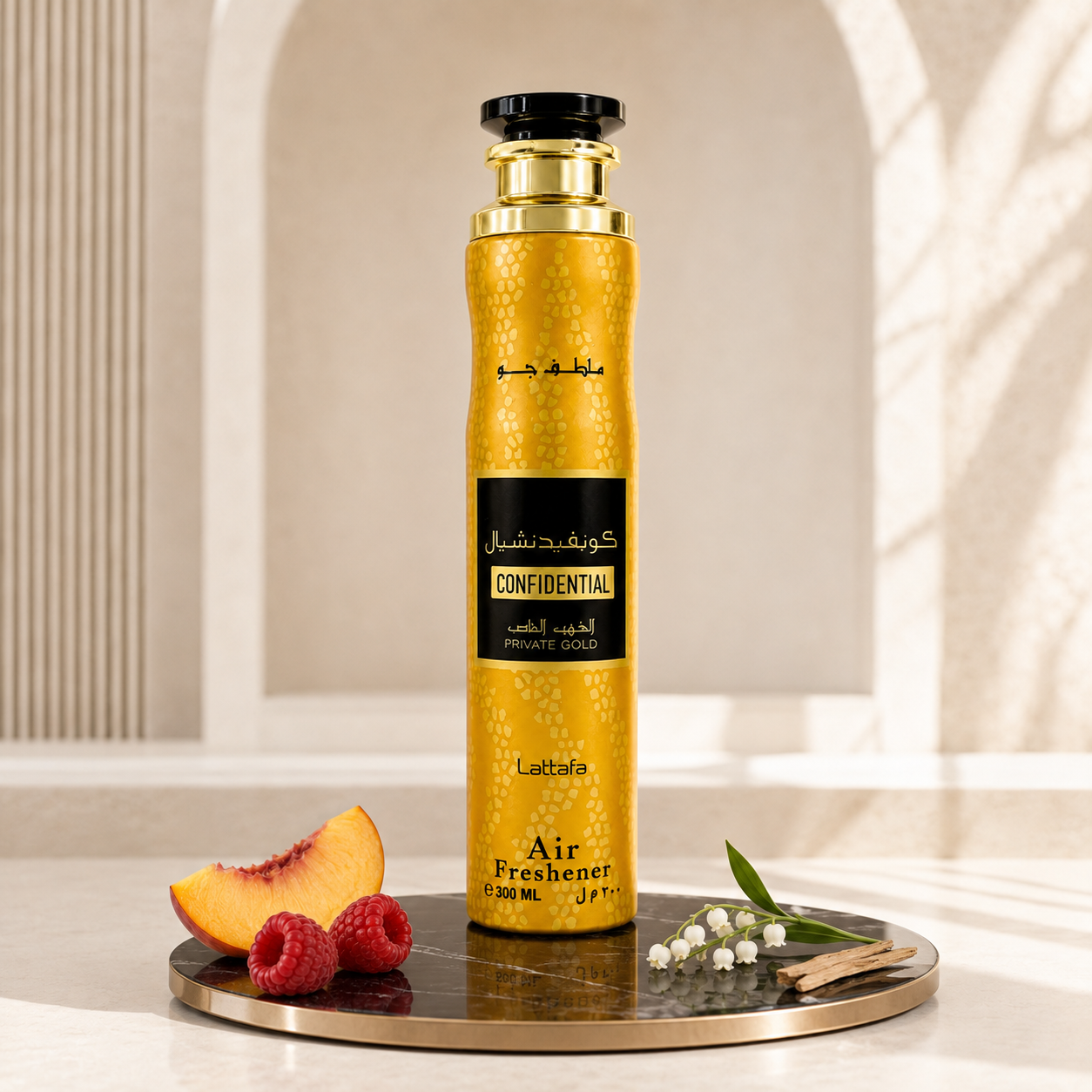 Lattafa Confidential Private Gold Air Freshener – 300 ml