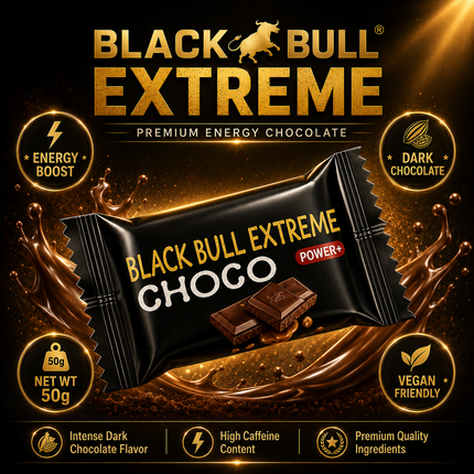 Black Bull Extreme Choco 65% Cocoa Men’s Wellness Chocolate | Item No.: 3627-BB