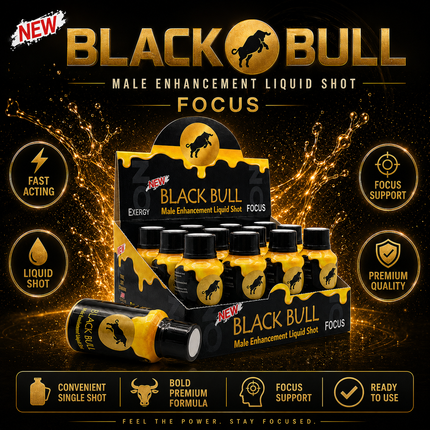 Black Bull Honey Liquid Shots for Men  | Item No.: 3632