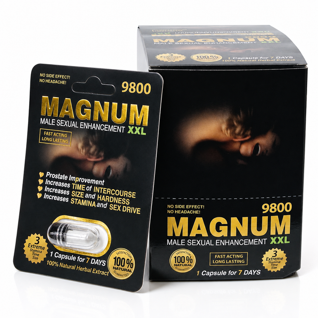 Magnum Black XXL 9800 Male Enhancement  | Item No.: 157