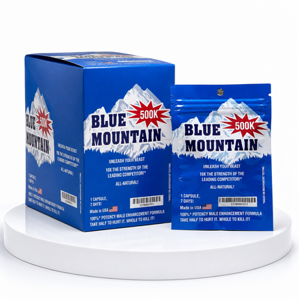 Blue Mountain Male Enhancement Capsules – 24ct Box | 3–24 Pack Wholesale