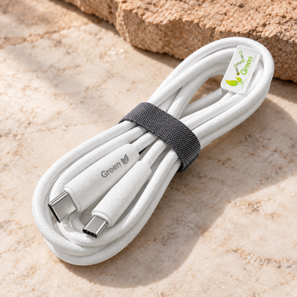 USB-C to USB-C Charging Cable – Durable Braided Type-C Cord with Cable Organizer | 3ft & 6ft
