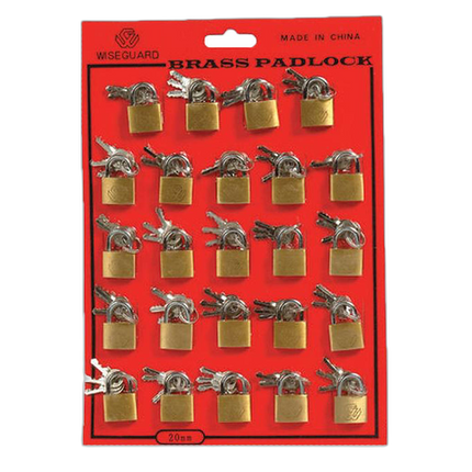Brass Padlock 20mm 24ct