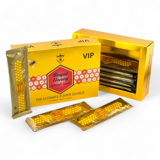 Royal Honey VIP Sachets – 12 × 20g Individually Packed Honey Portions| Item No.: 2098
