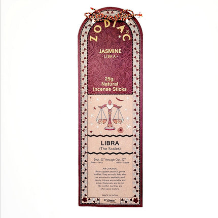 Song of India Libra Jasmine Zodiac Incense Sticks 25g