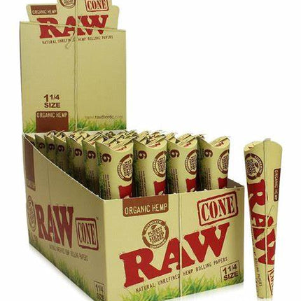Raw Cone 6pk Organic Hemp 1/4 1/32c