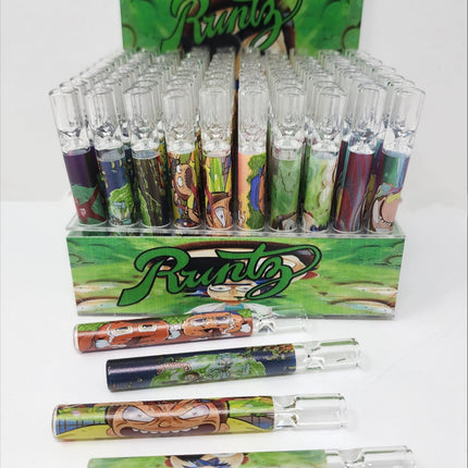 Chillum glass BW/R&M/MIX 50ct