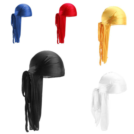 Silky Durag – Assorted Colors, Silk-Polyester Blend | Wholesale 1, 2 & 6-Pack