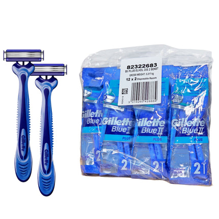Gillette Blue Razor 2pk 12ct