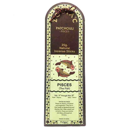 Song of India Pisces Patchouli Zodiac Incense Sticks 25g