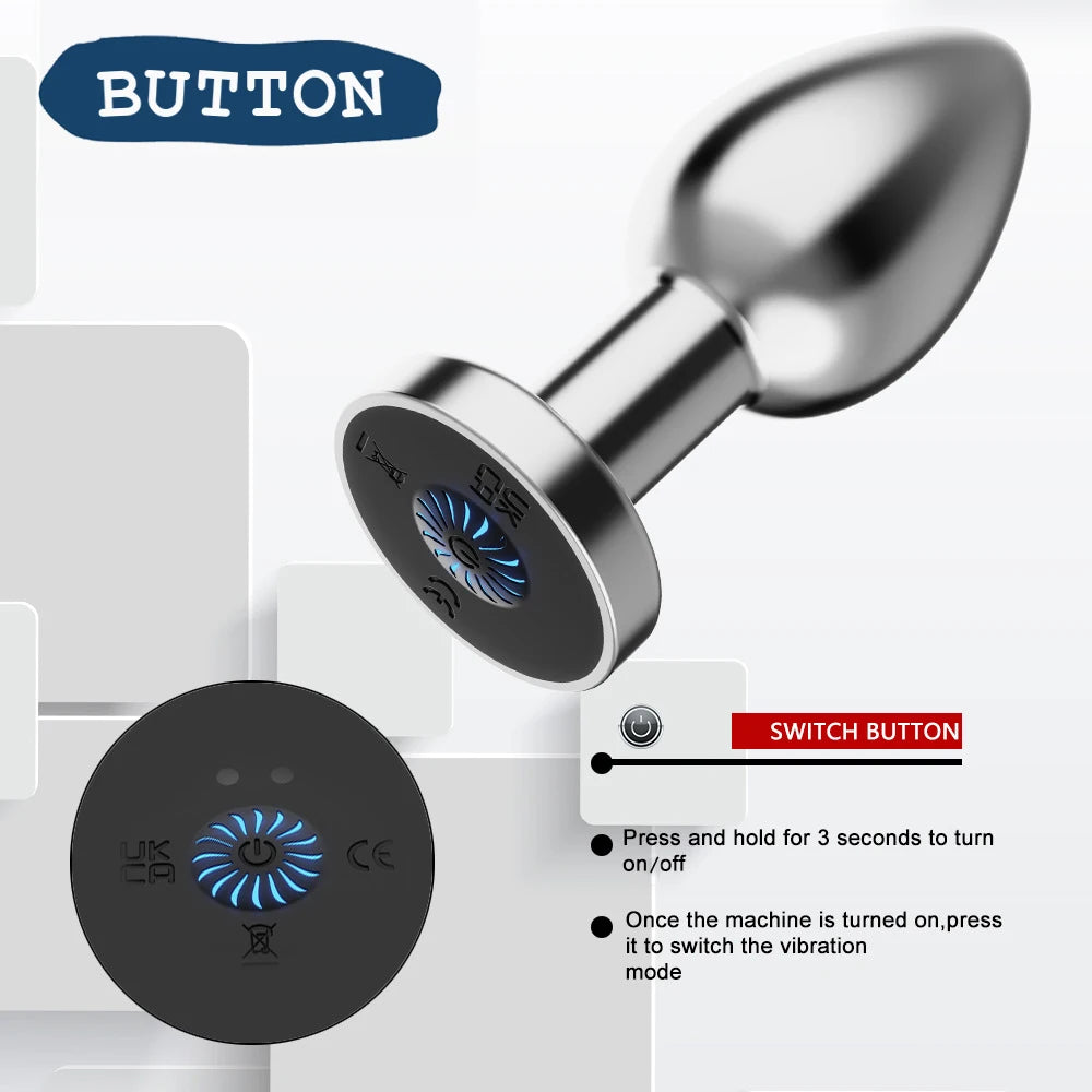 Vibrating Anal Plug for Couples