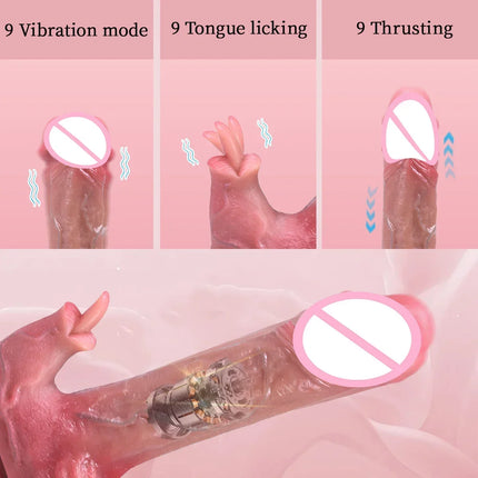 Realistic Dildo with G-Spot Stimulation Remote Control