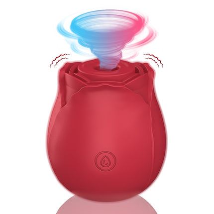 Rose Shape V Sucking Vibrator