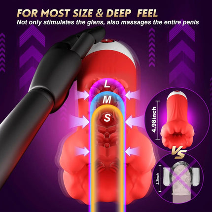 APP Control Blowjob Masturbation Stimulation for Men
