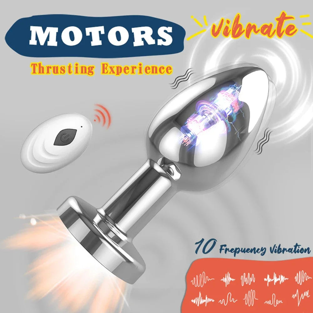 Vibrating Anal Plug for Couples
