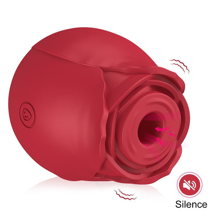 Rose Shape V Sucking Vibrator