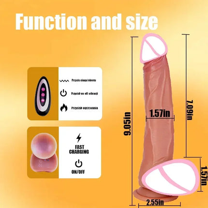 Realistic Dildo with G-Spot Stimulation Remote Control
