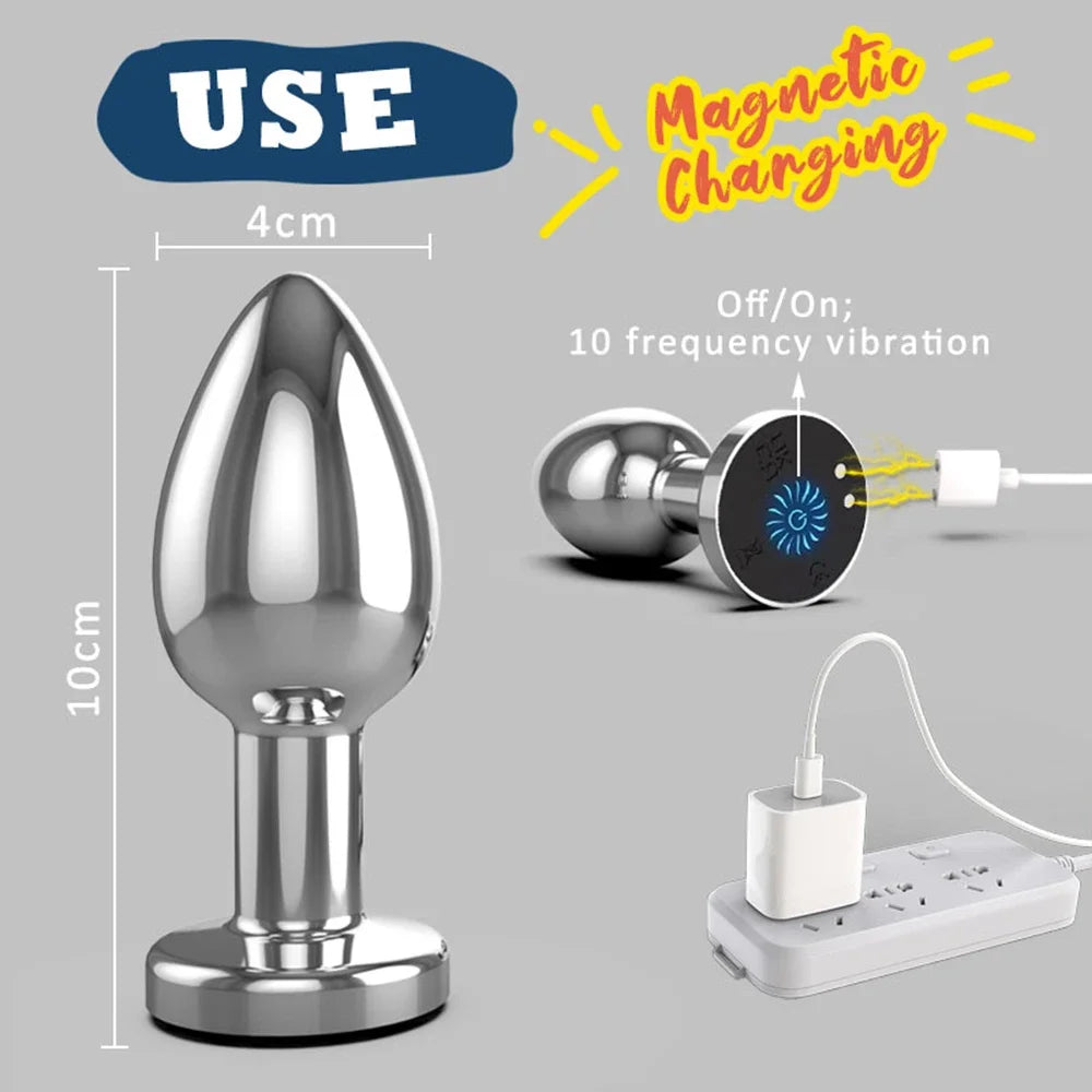 Vibrating Anal Plug for Couples