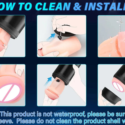 Premium Automatic Male Masturbator -  3 Modes