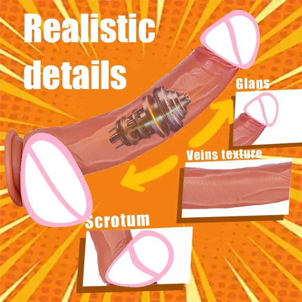 Realistic Dildo with G-Spot Stimulation Remote Control
